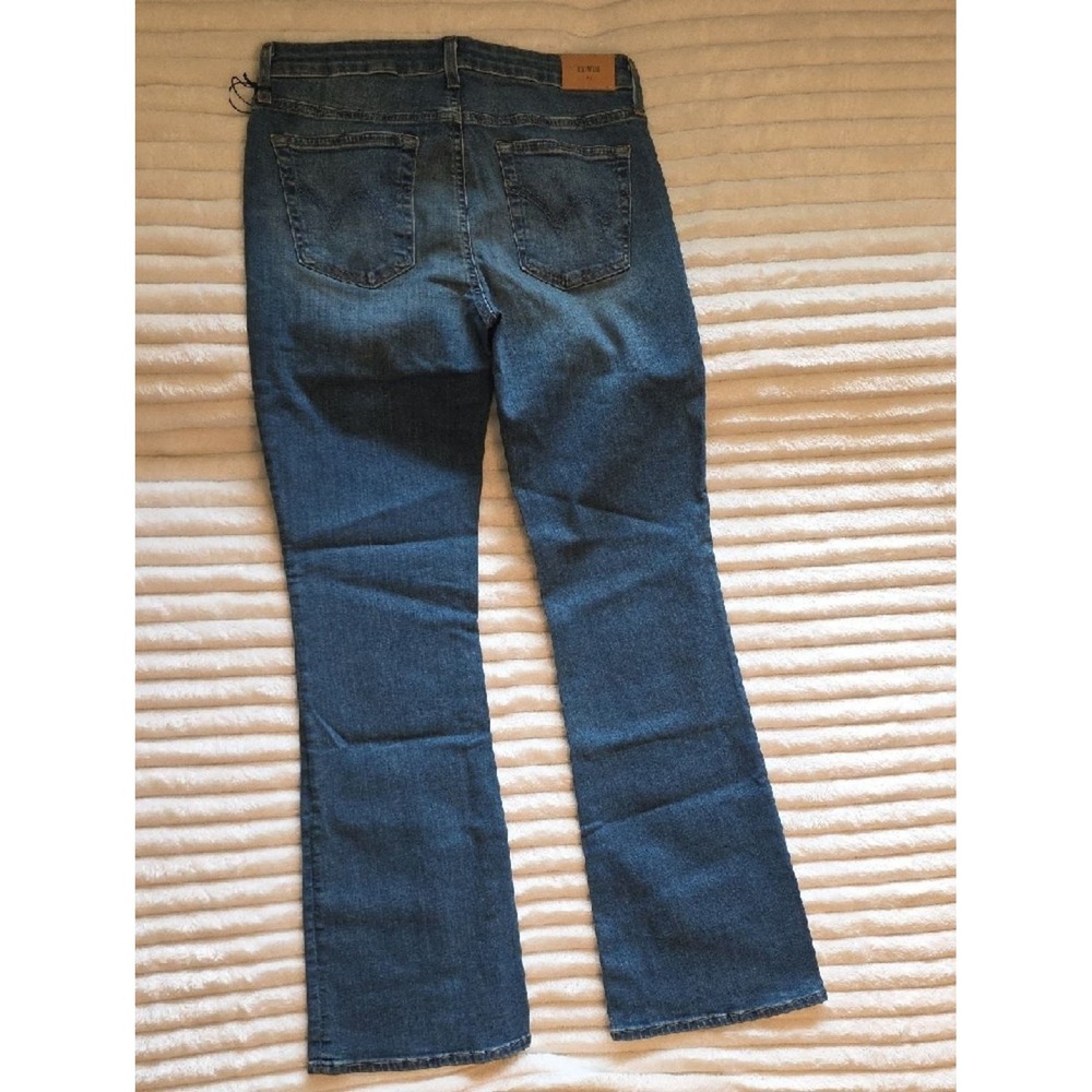 Edwin Lark Flare Jeans Flashback Blue High Rise Denim EW2061ICS Size 30 NEW - Picture 3 of 12